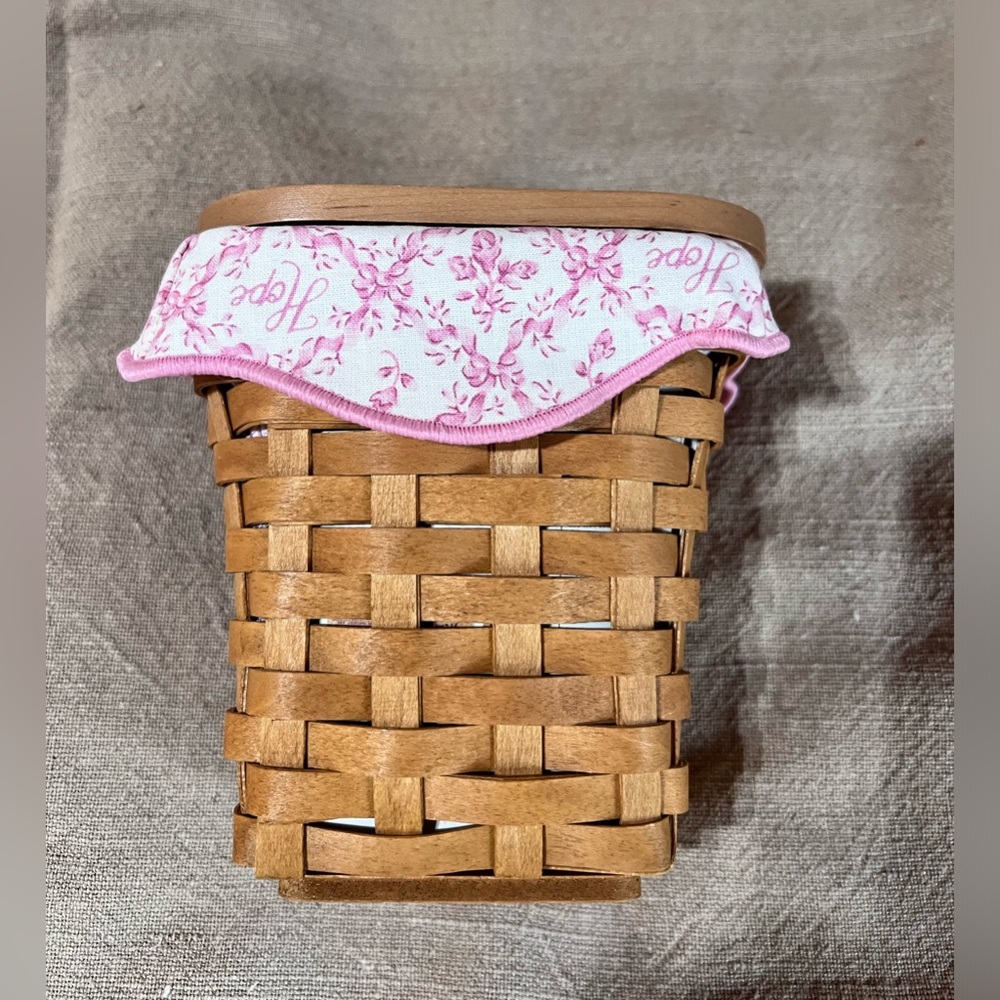 2004 Longaberger Horizon of Hope Basket, Liner, Lid, and Protecter Set
